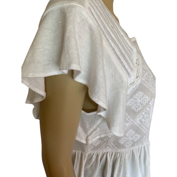 Lucky Brand Embroidered Dolman Top M - Boho Chic! - Picture 5 of 14